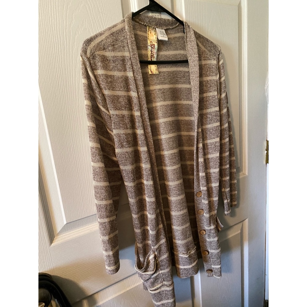 Brown Stripe Sweater